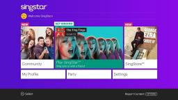 SingStar Celebration Title Screen